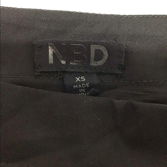 NBD Black Micro Mini Skirt Sequin Embellishments Size XS New Without Tag - Picture 8 of 10